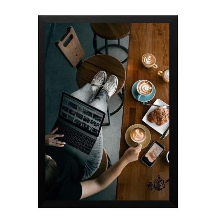 تابلو طرح کافه و قهوه cafe52