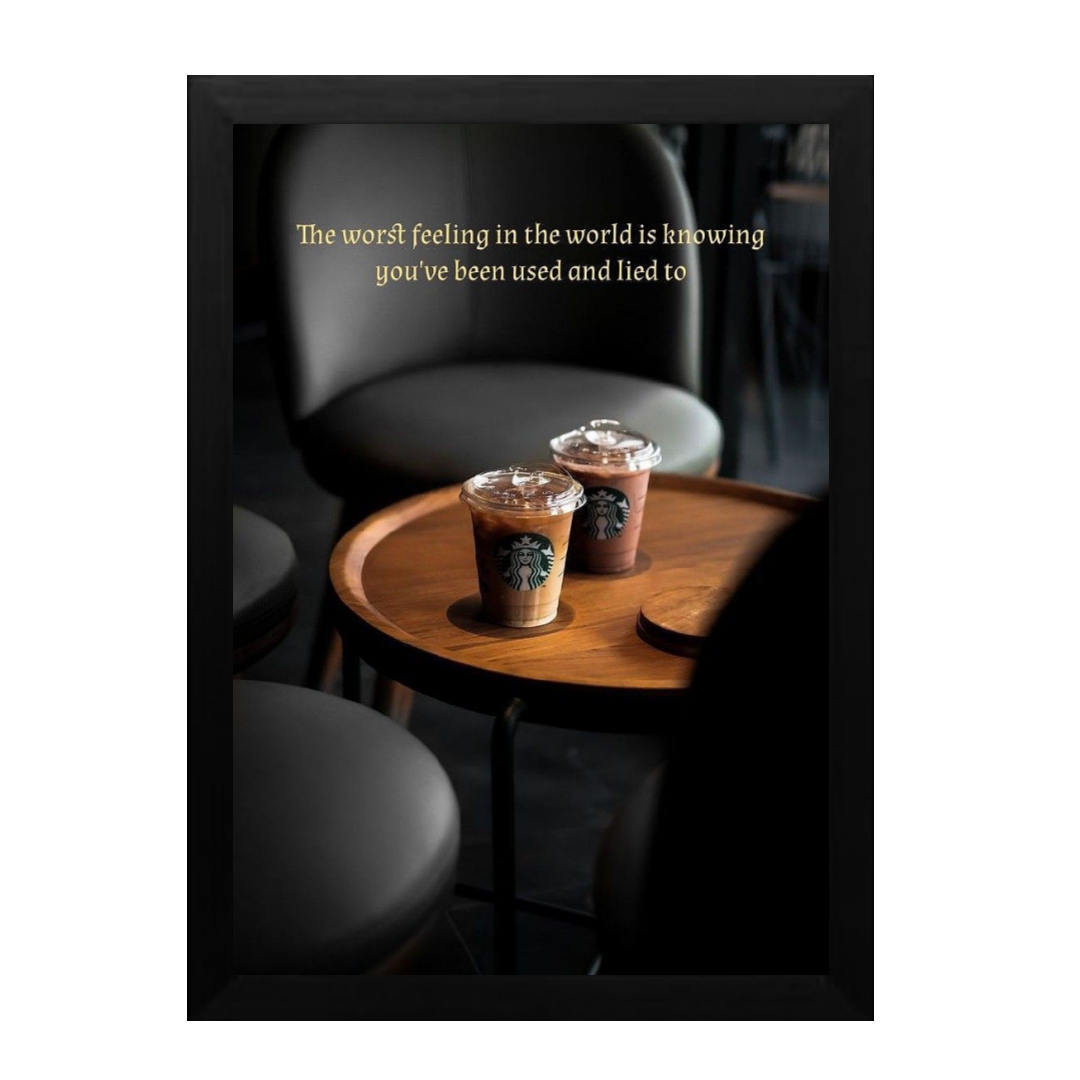 تابلو طرح کافه و قهوه cafe68