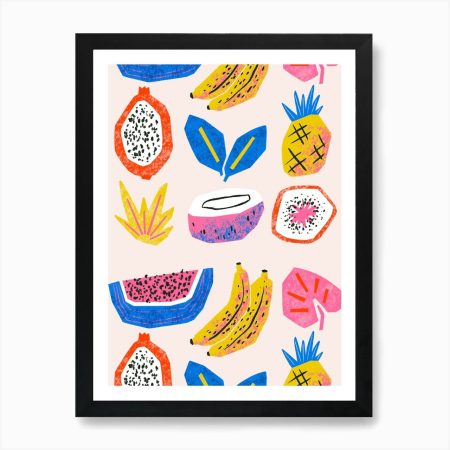 تابلو سبک مدرن طرح میوه استوایی 124
