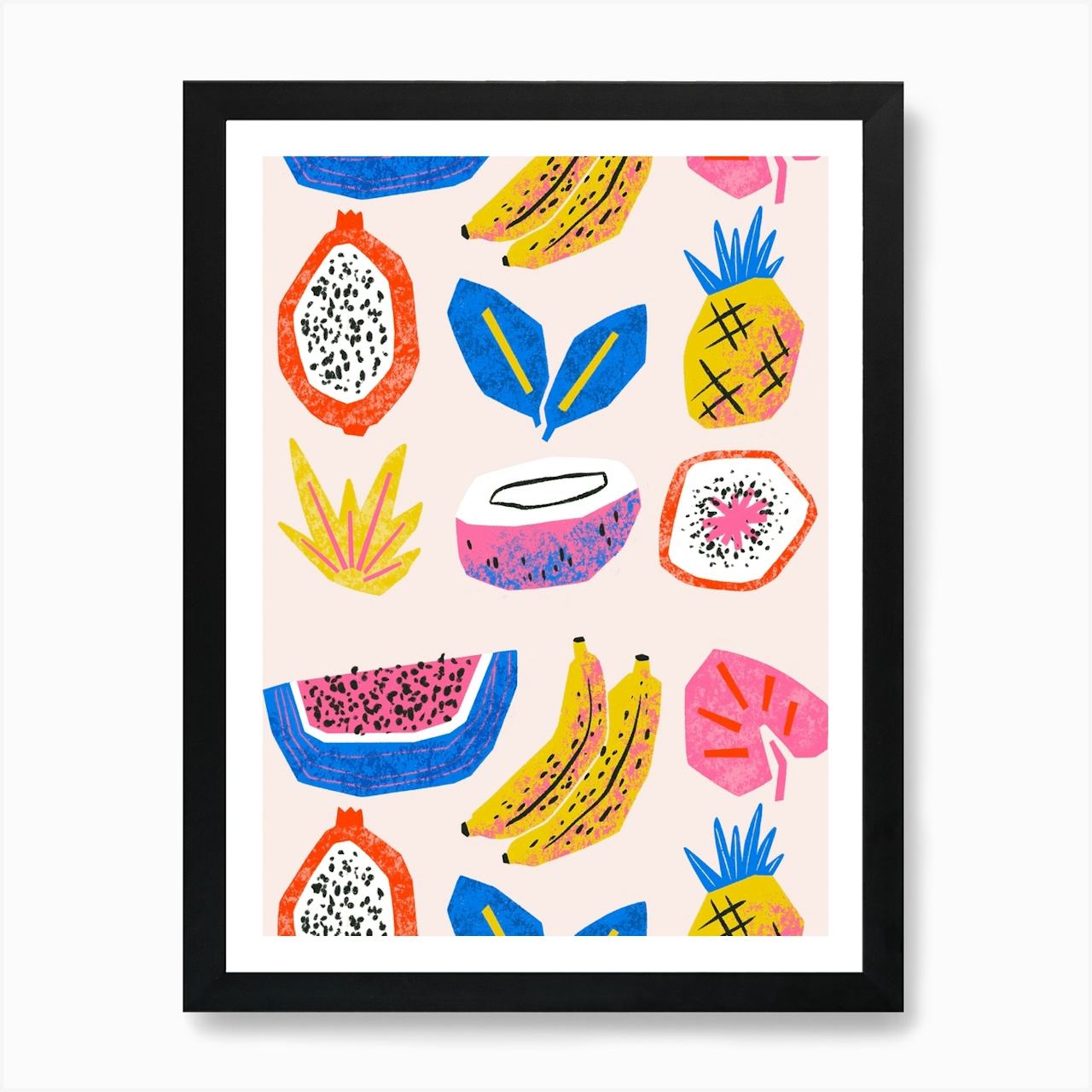 تابلو سبک مدرن طرح میوه استوایی 124