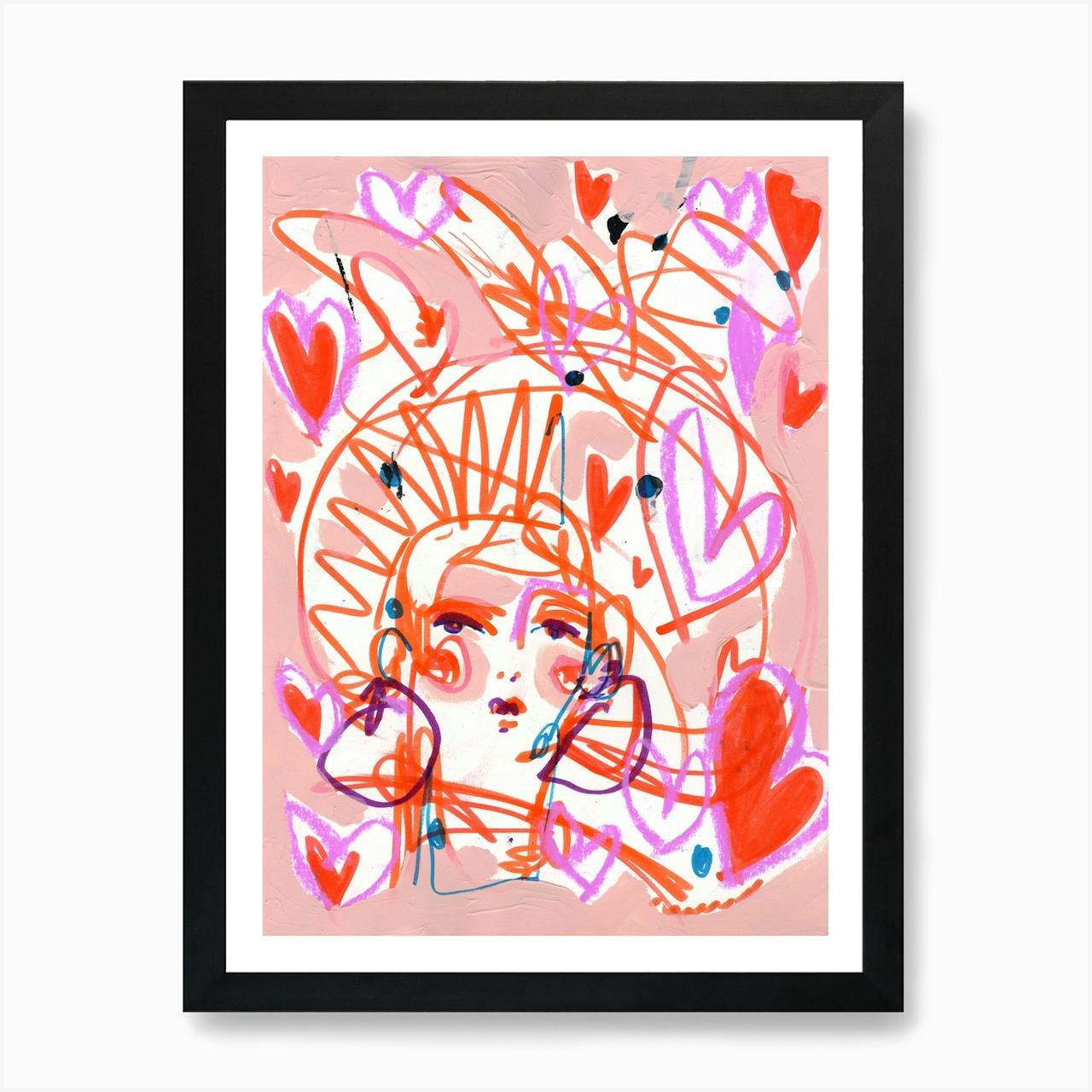 تابلو سبک مدرن طرح دختر 97